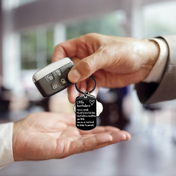 Little Reminders Keychain Inspiration Gifts for Women Men Affirmation Uplifting - Picture 5 of 6